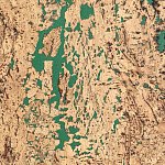 Настенная пробка в пластинах Ibercork Малага Верде, 1 м.кв.